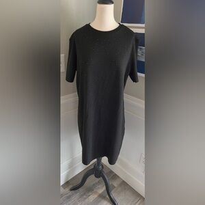 NWT - Zara Black Studded T-Shirt Dress